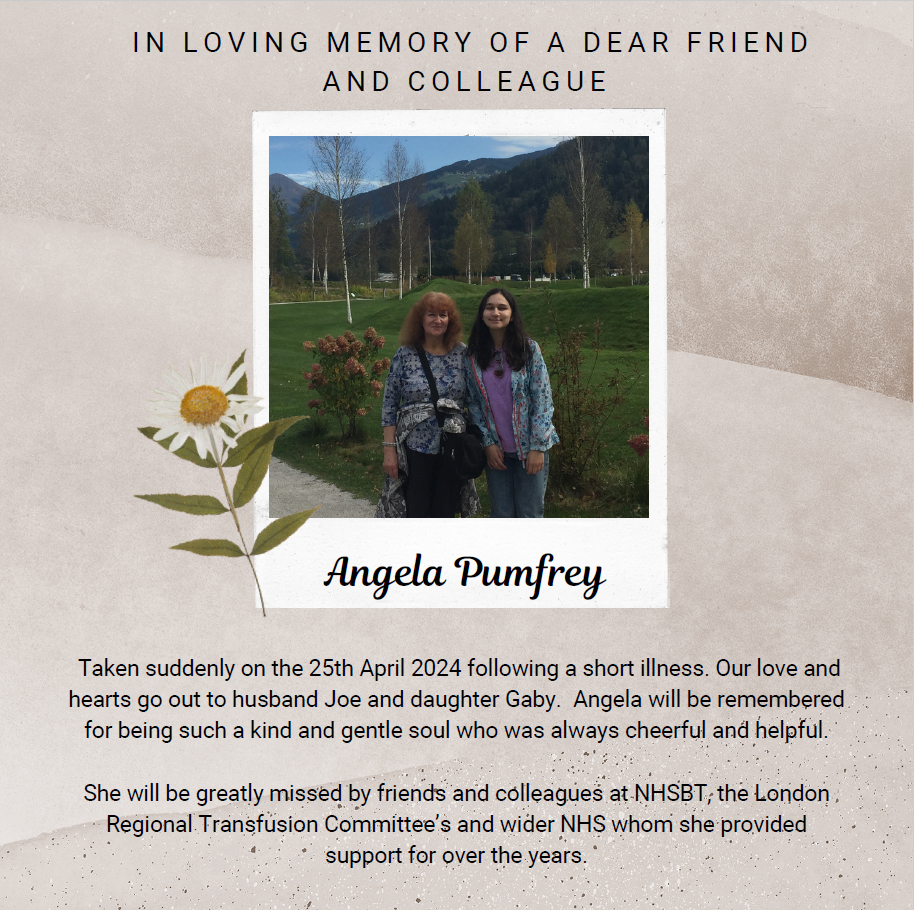 Image of Angela and her daughter In loving memory of a dear friend and colleague