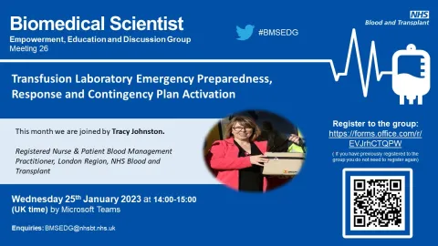 Transfusion Laboratory Emergency Preparedness, Response & Contingency Plan Activation by Tracy Johnston